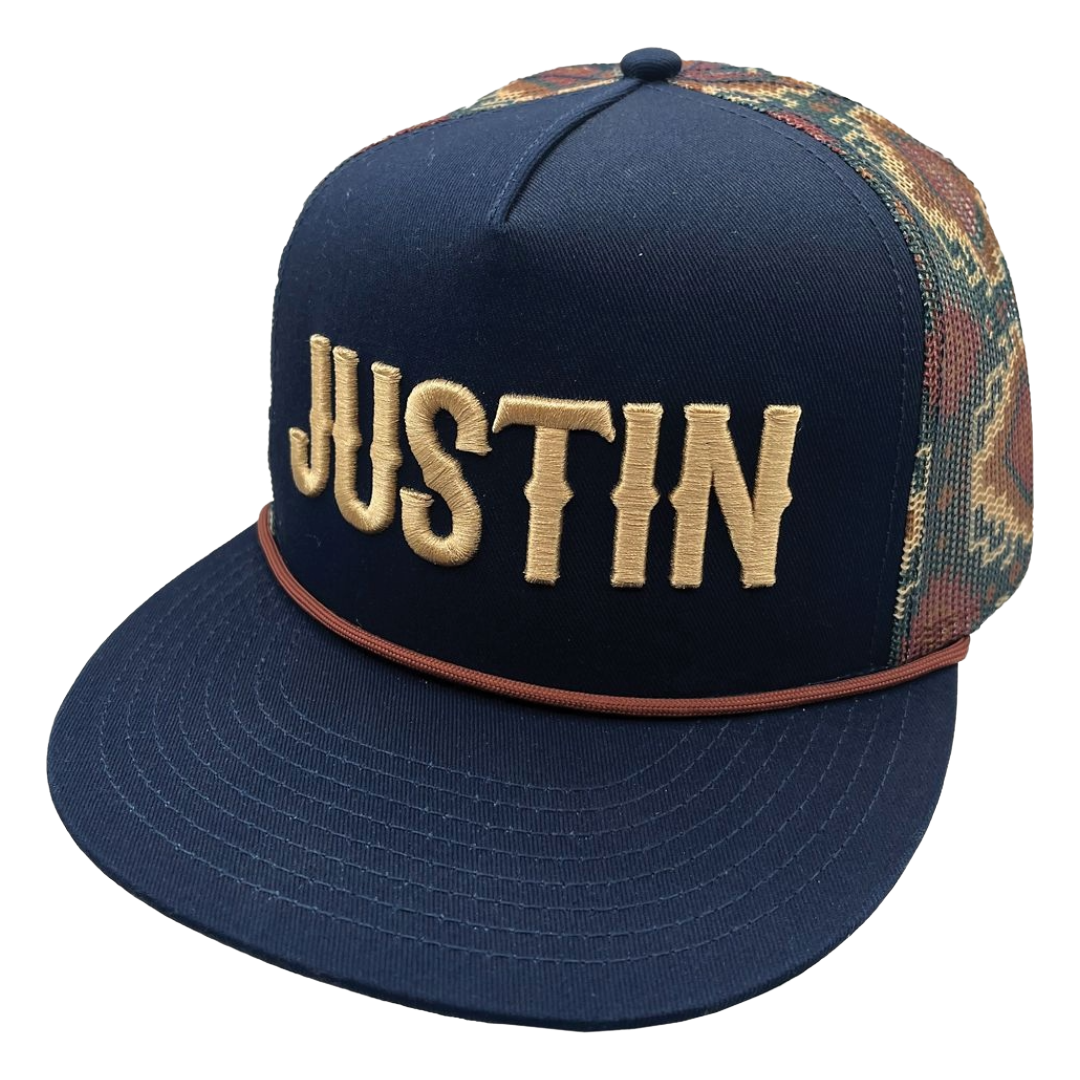 Justin Men's Navy Embroidered Baseball Cap JUS13718-NAVY