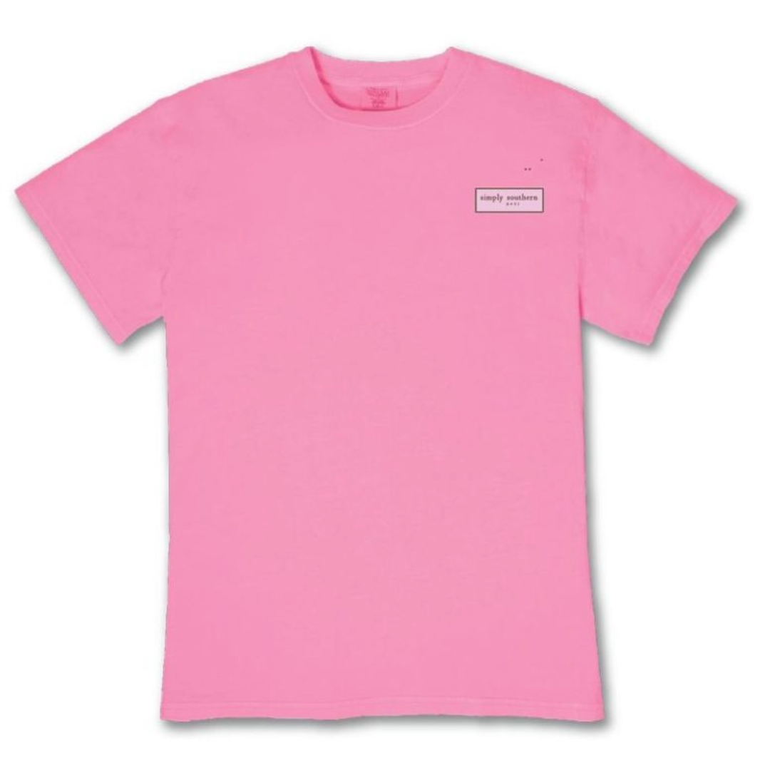 Simply Southern Ladies Pink Bloom T-Shirt MINWASH-BLM-BLSHBRY
