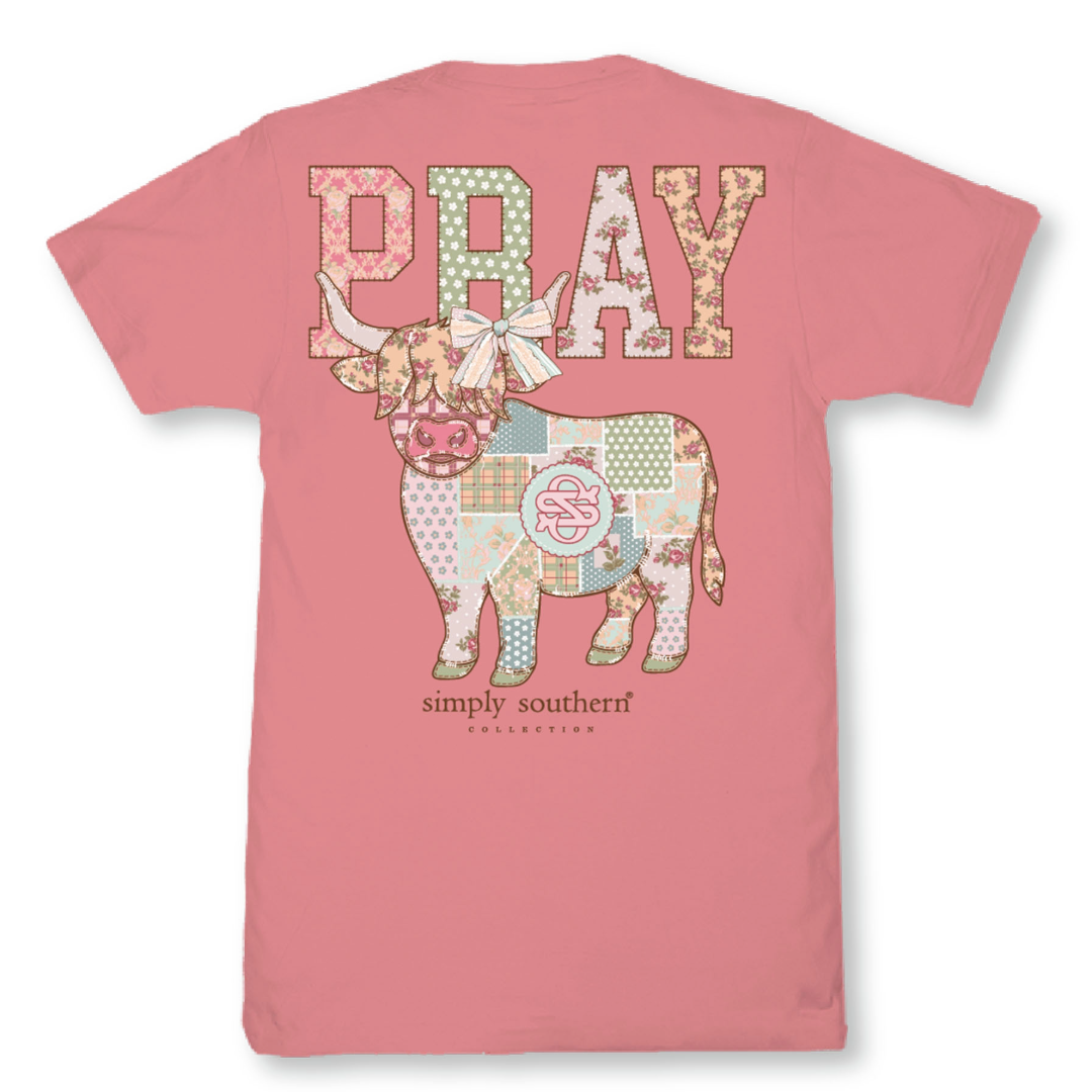 Simply Southern Ladies Pink Pray T-Shirt SS-PRAY-TEAROSE