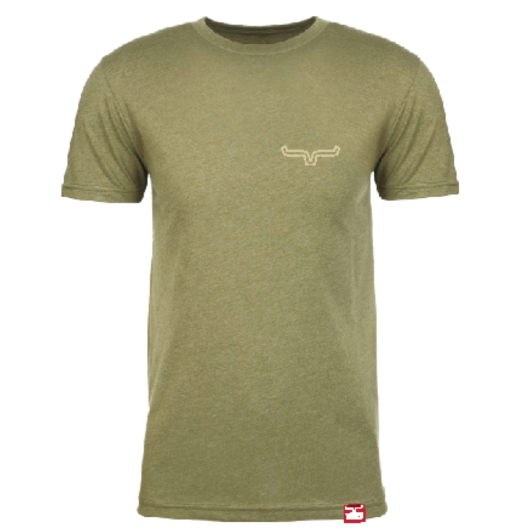 Kimes Ranch Men's Light Olive Camo Logo T-Shirt MSH0000251-GN003