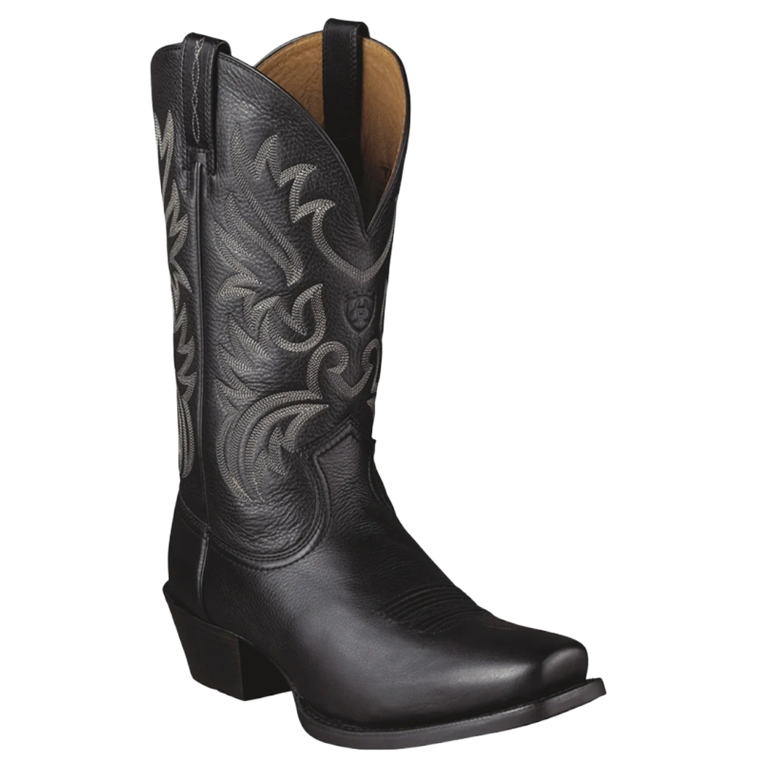 Ariat Men's Legend Black Deertan Leather Western Boot 10002296