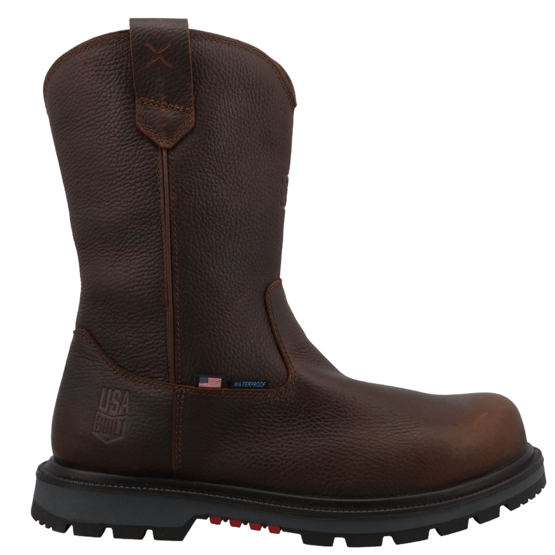 Twisted X Men's Dark Brown 11" Pull On Work Boot MDANW03