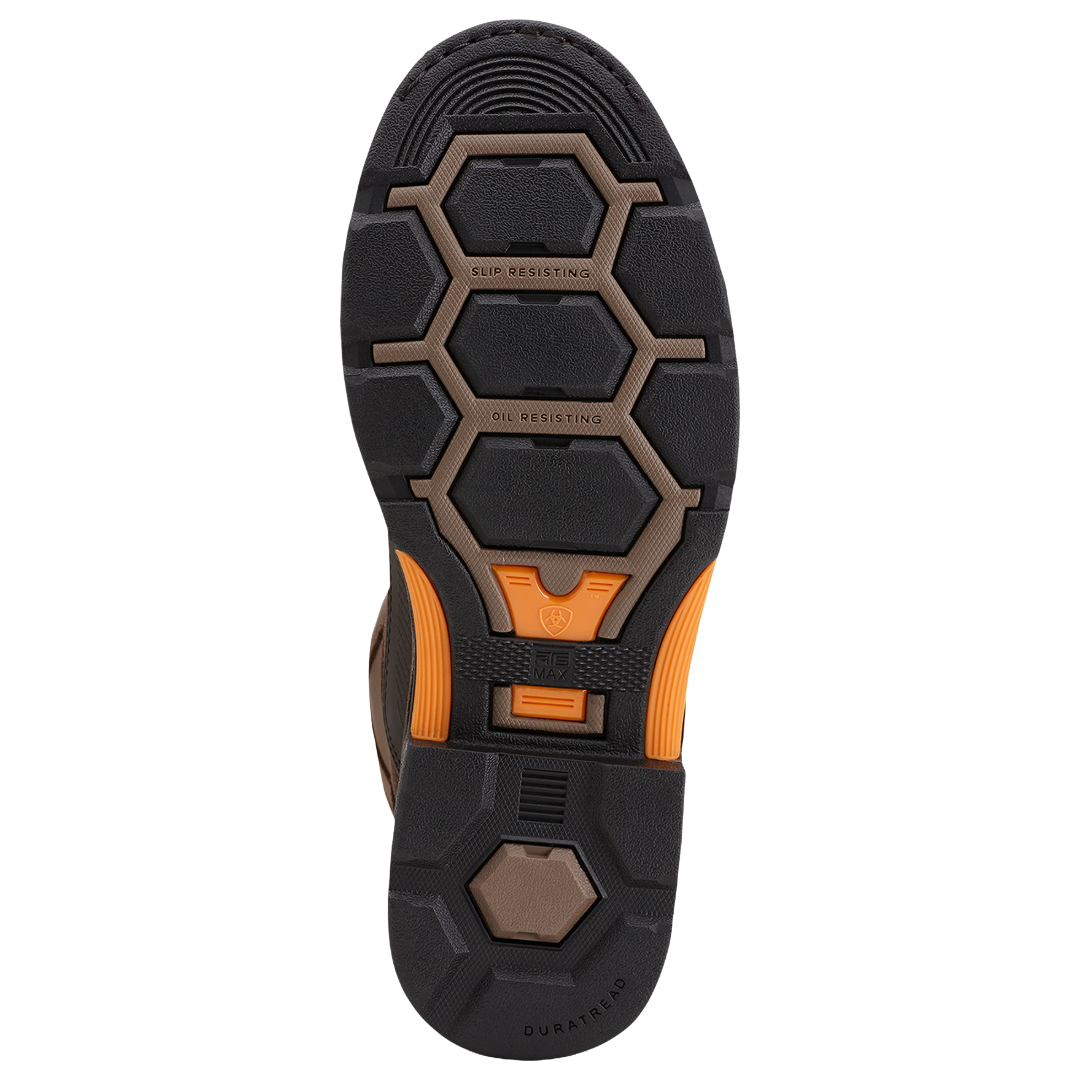 Ariat Men's OverDrive XTR Waterproof Brown Cordura Composite Toe Work Boot 10012942