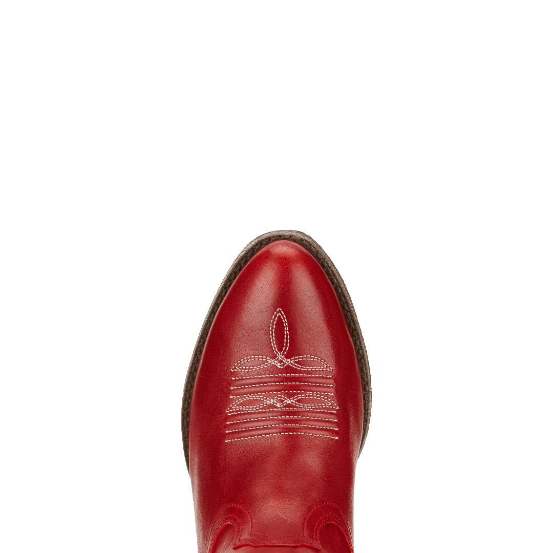 Ariat Ladies Darlin Rosy Red Almond Toe Western Ankle Boot10017324