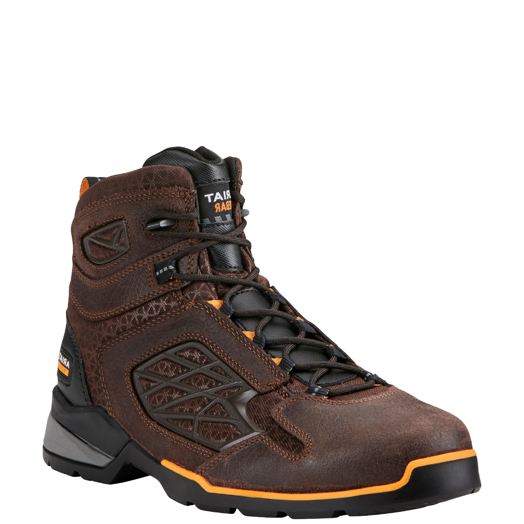 Ariat Men's Rebar Flex 6" Chocolate Brown Composite Toe Work Boot 10021495