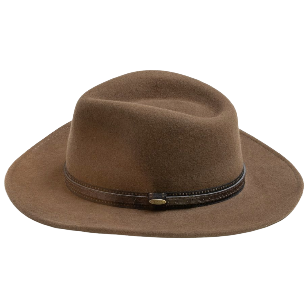 Scala San Antonio Khaki Crushable Wool Western Hat DF105-KHAKI