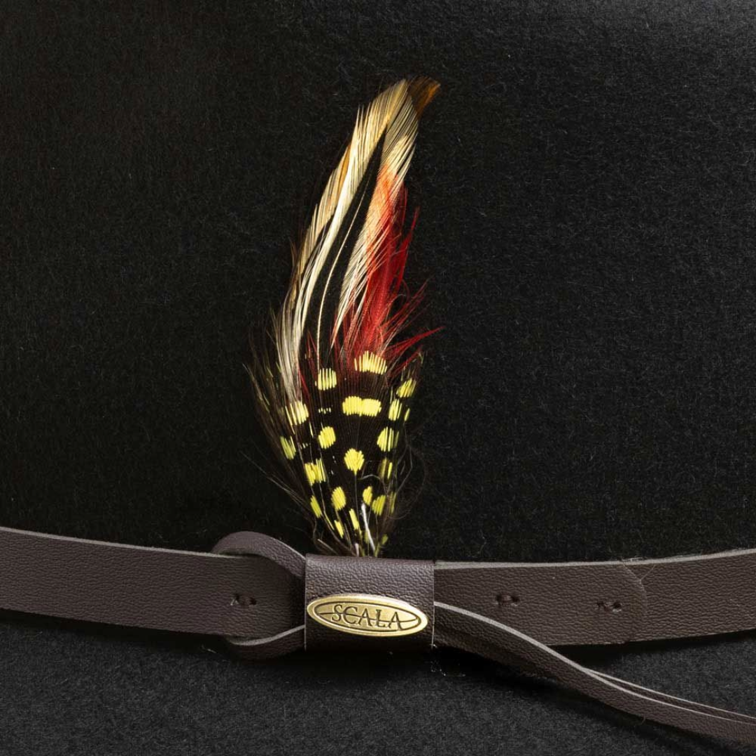 Scala San Antonio Black Crushable Wool Western Hat DF105-BLACK