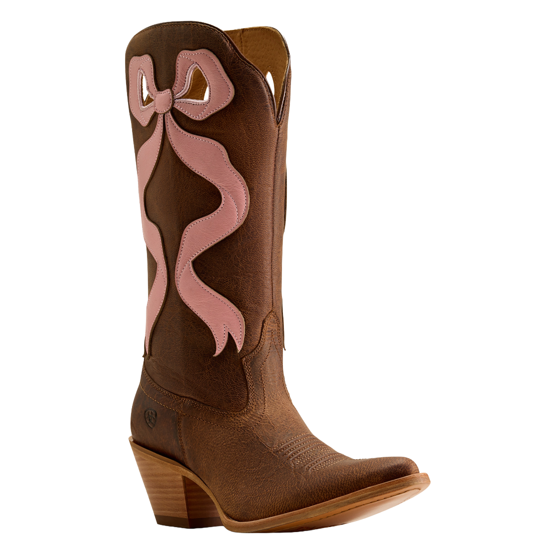 Ariat Ladies Beaux Weathered Tan J Toe Western Boot 10080307
