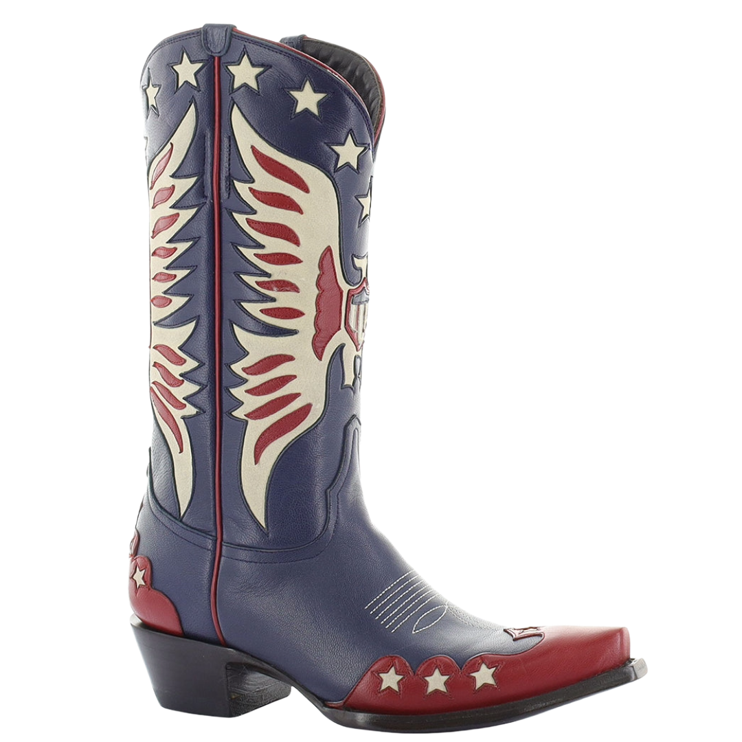 Double D Ranch Ladies Highflier Blue 12" Western Boot DDL1085-1