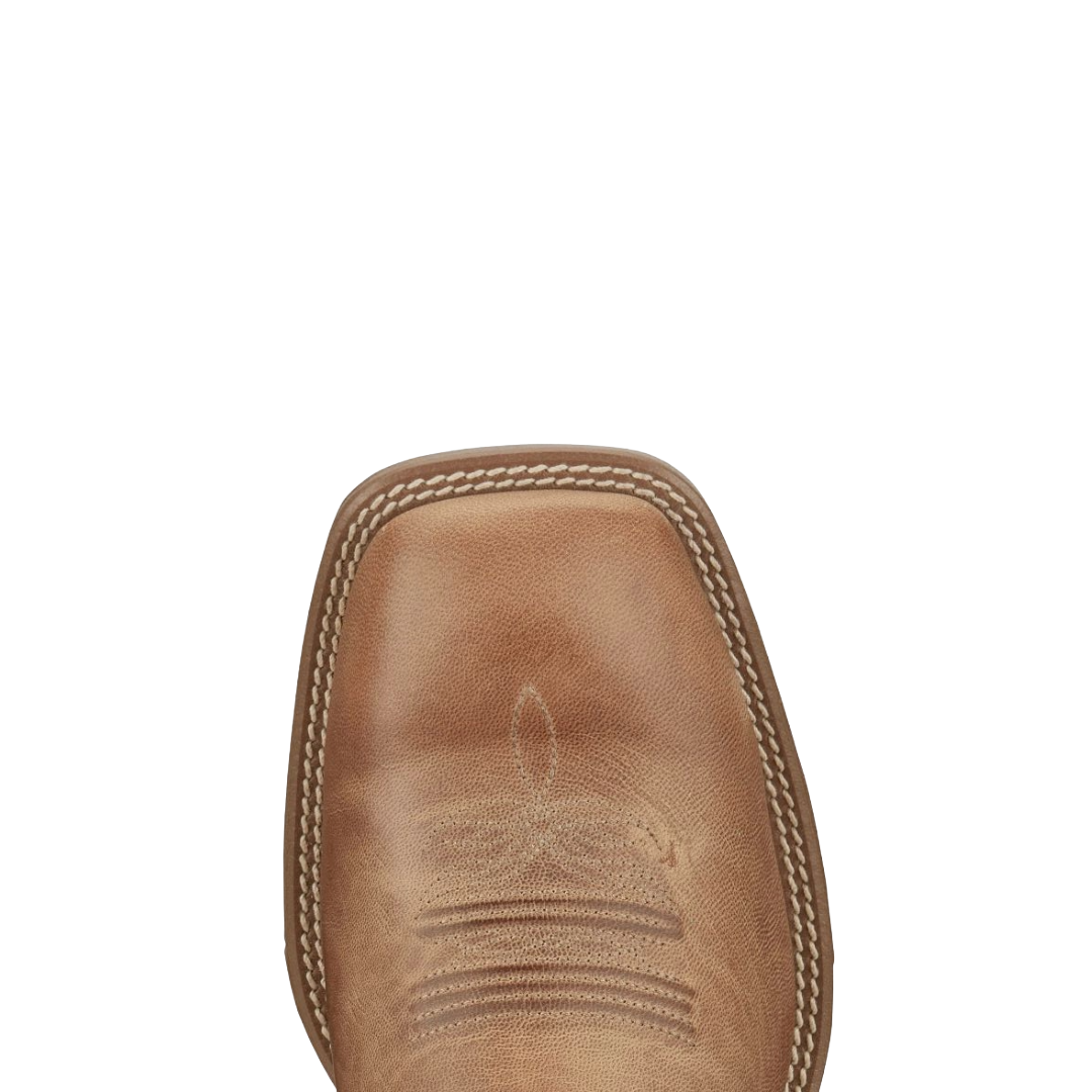 Justin Men's Pickett 11" Light Oak Wide Square Toe Western Boot UN7150