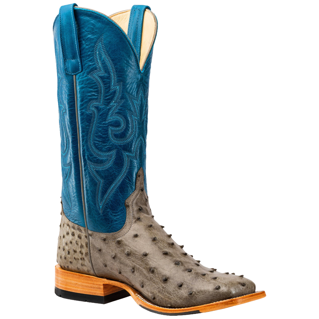 Horse Power Men's Top Hand 13" Serpentine Bruciato Ostrich  Western Boot  HP8089