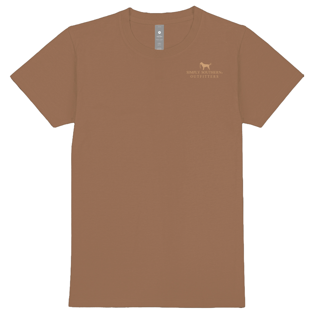 Simply Southern Men's Dog Emblem Chestnut T-Shirt MN-SS-DOGEMBLEM-CHSTNT