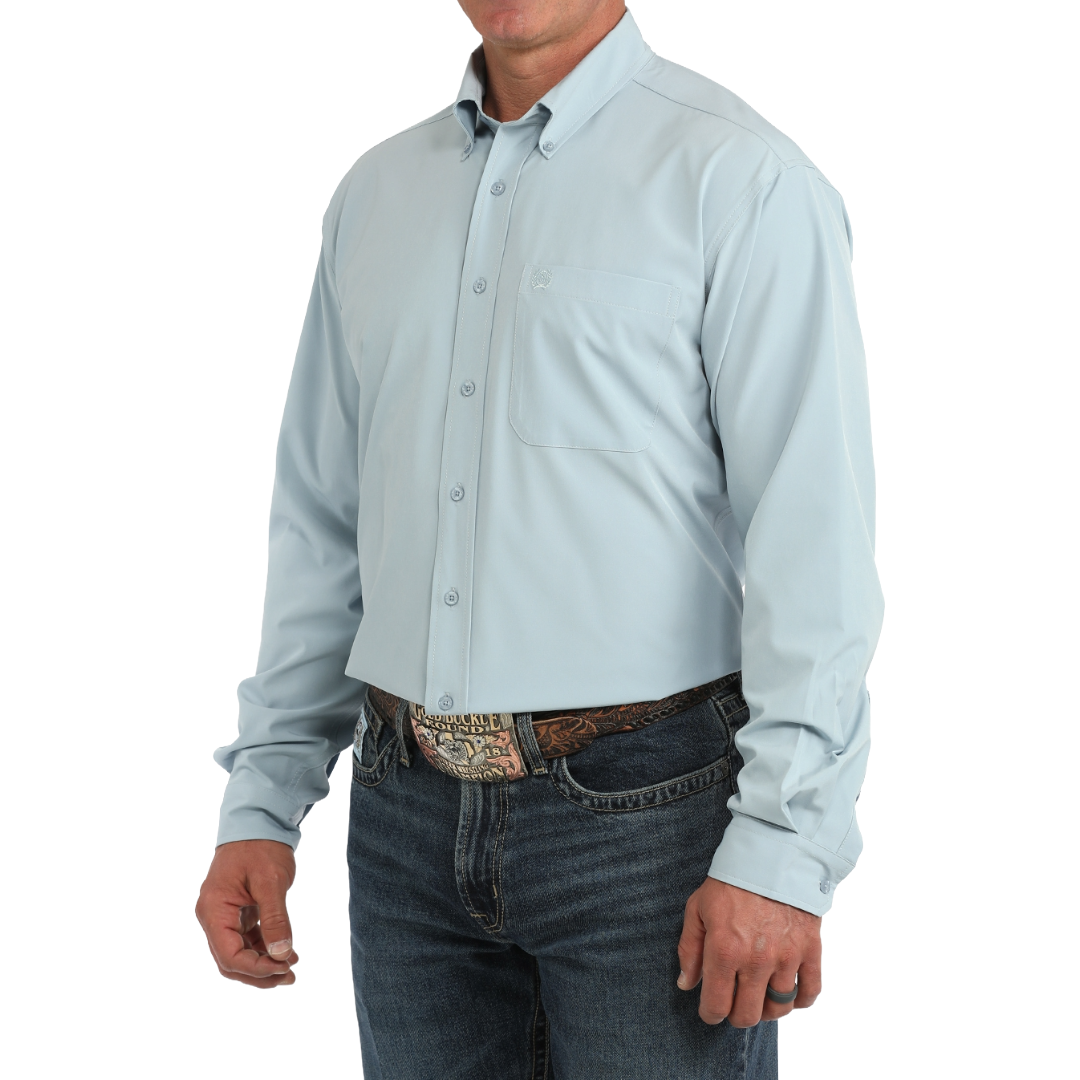 Cinch Men's Arenaflex Light Blue Button Down Shirt MTW1862046