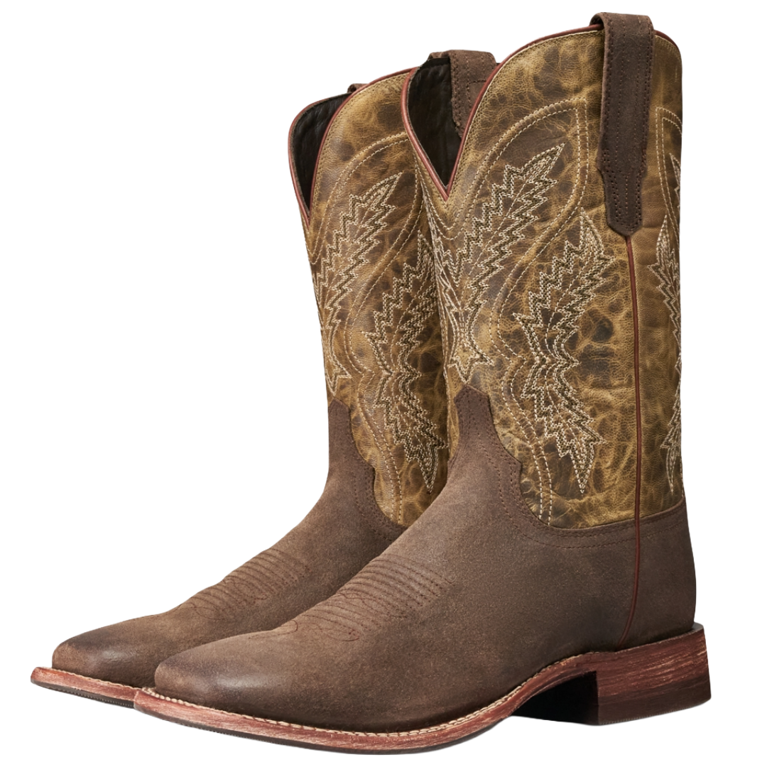 Tecovas Men's The Doc Frontier Moss Suede Leather Western Boot 11229-MOS