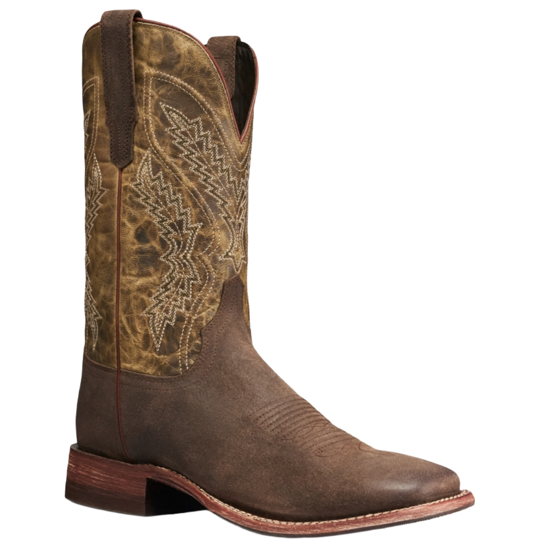 Tecovas Men's The Doc Frontier Moss Suede Leather Western Boot 11229-MOS