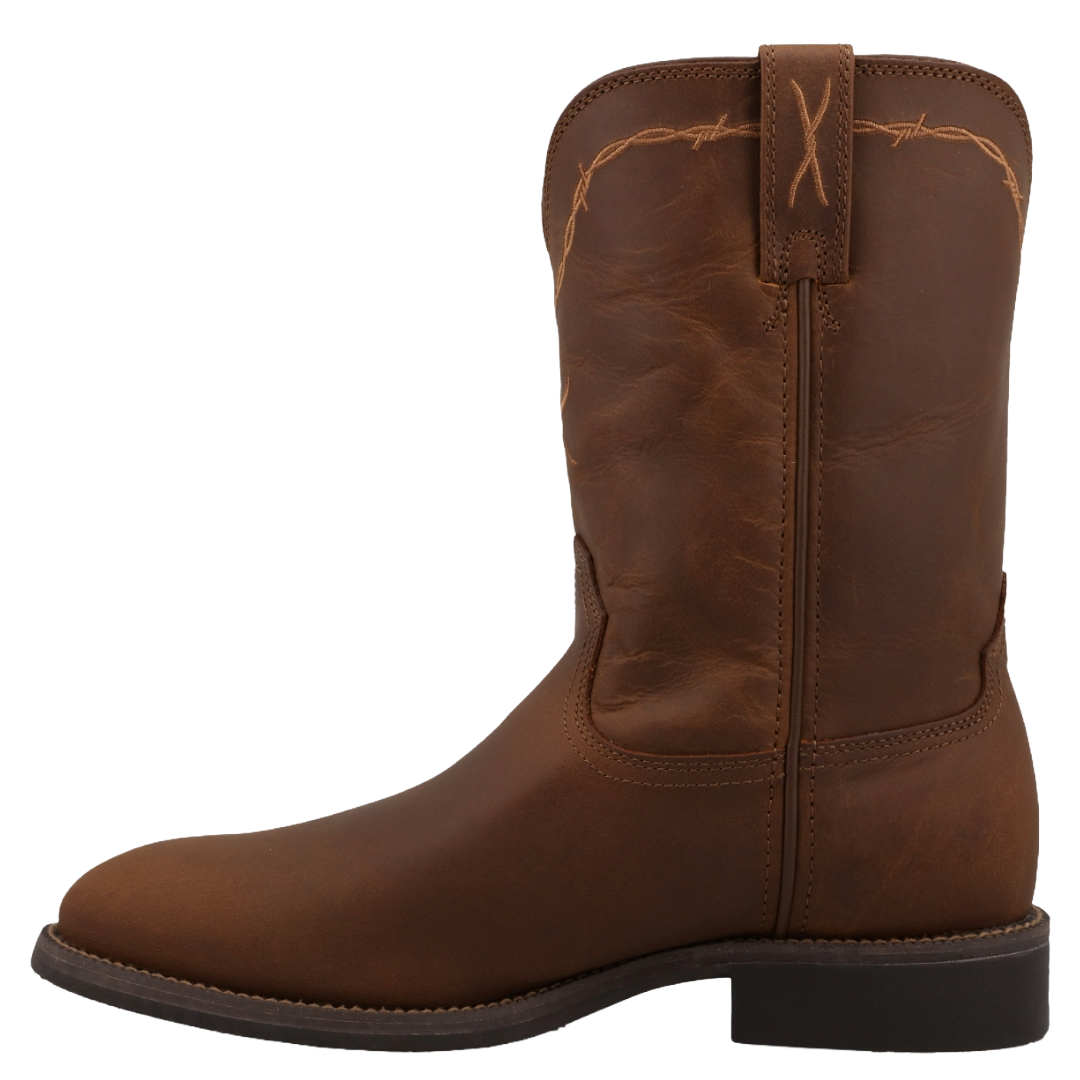 Twisted X Men's 10" Roper Distressed Saddle Brown Western Boot MRP0004