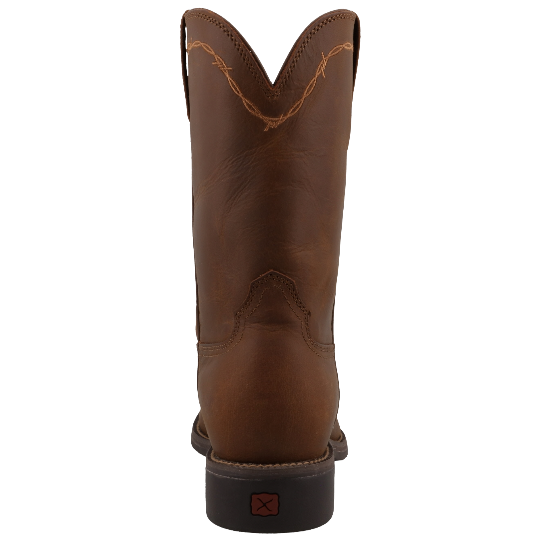 Twisted X Men's 10" Roper Distressed Saddle Brown Western Boot MRP0004