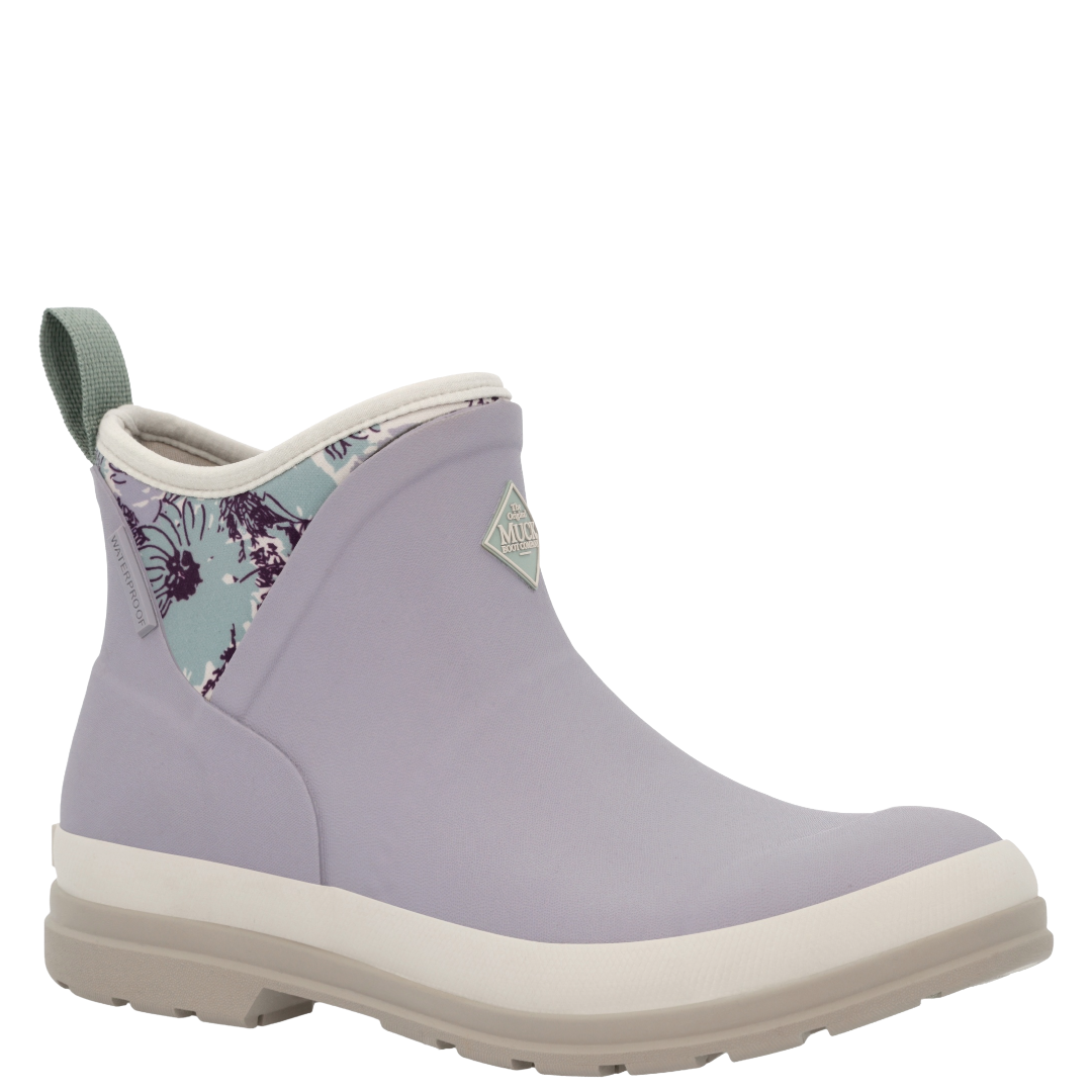 Muck Ladies Originals Purple Floral Outdoor Ankle Boot MOAW500