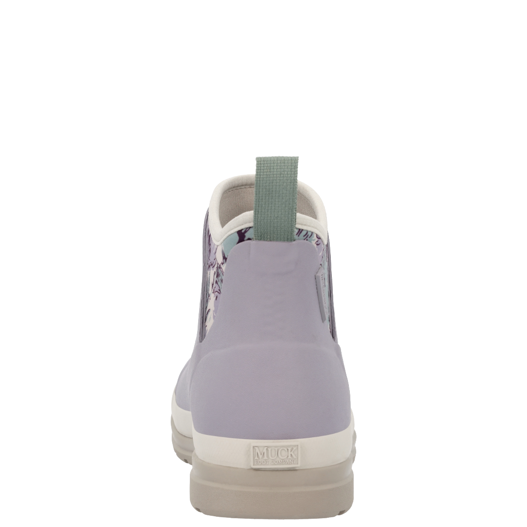 Muck Ladies Originals Purple Floral Outdoor Ankle Boot MOAW500