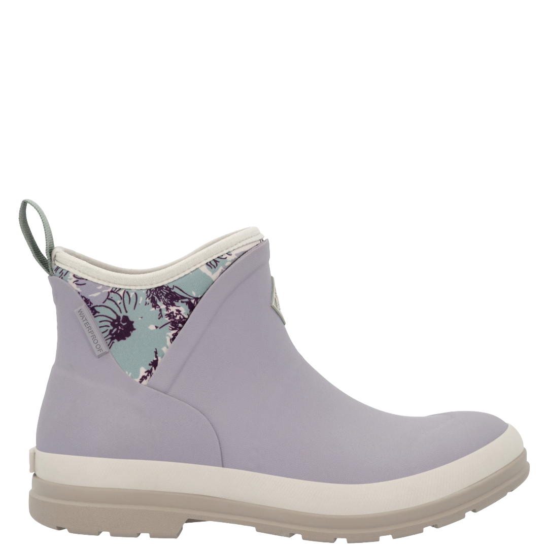 Muck Ladies Originals Purple Floral Outdoor Ankle Boot MOAW500