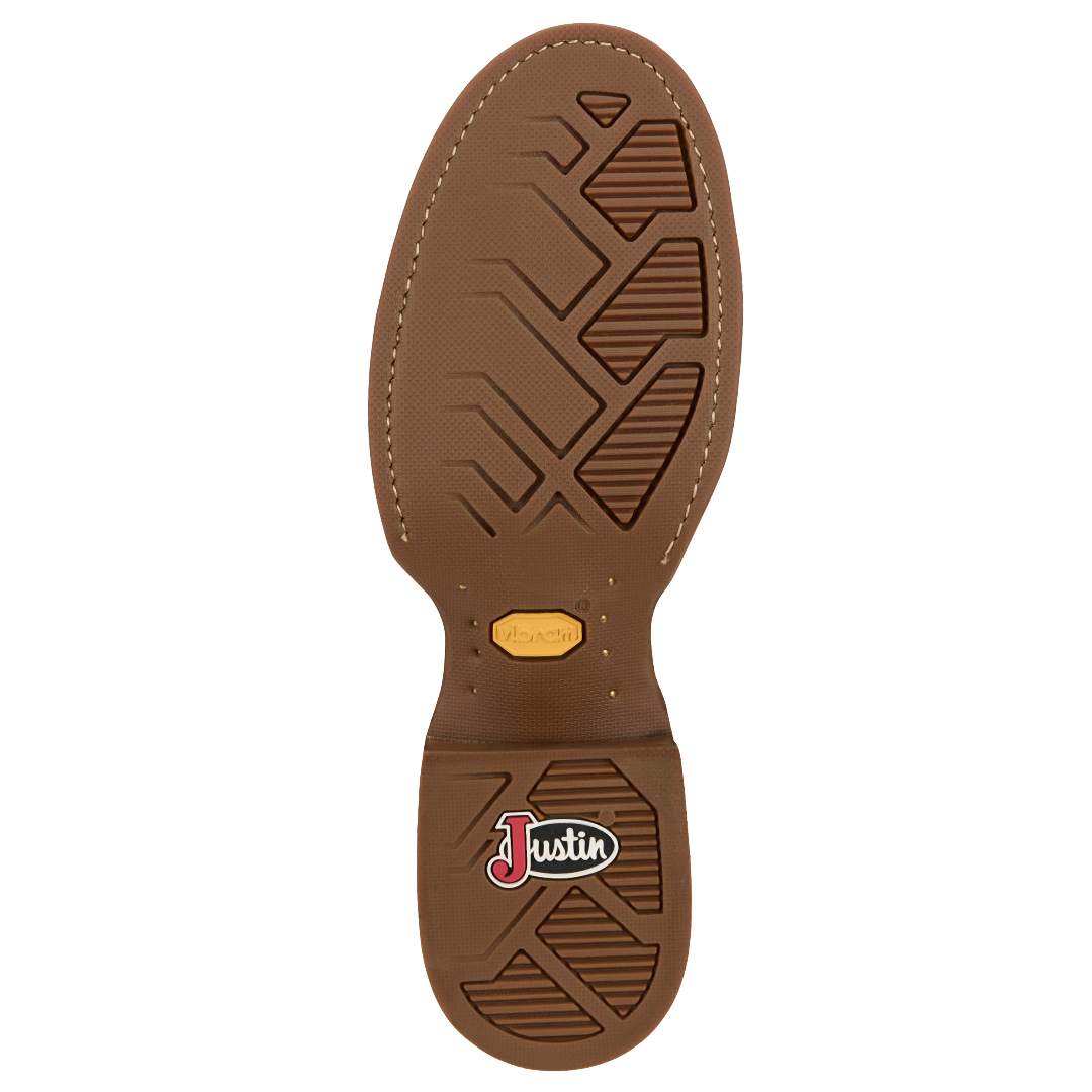 Justin Men's Wild Bill Khaki 11" Wide Round Toe Western Boot FN7351
