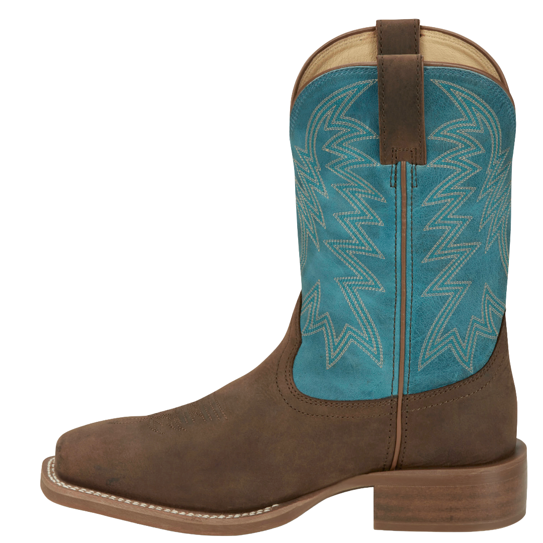 Justin Men's WAR DOG Brown 11" Wide Square Toe Western Boot FN7111