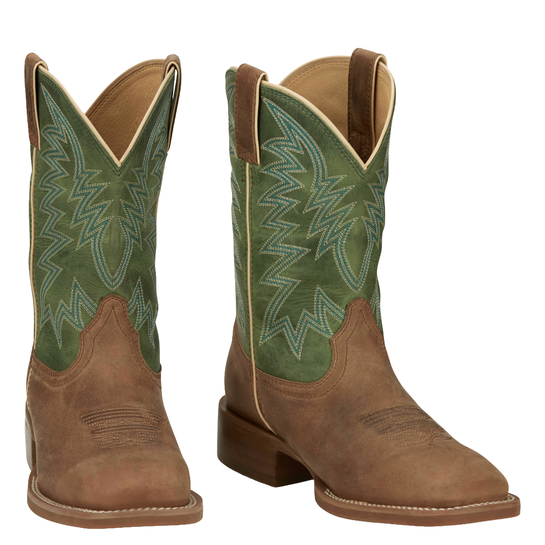 Justin Men's War Dog Tan 11" Wide Square Toe Western Boot FN7110