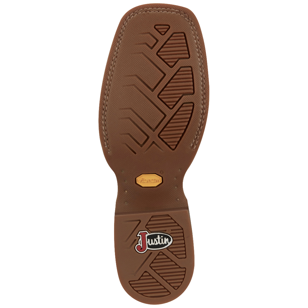 Justin Men's War Dog Tan 11" Wide Square Toe Western Boot FN7110