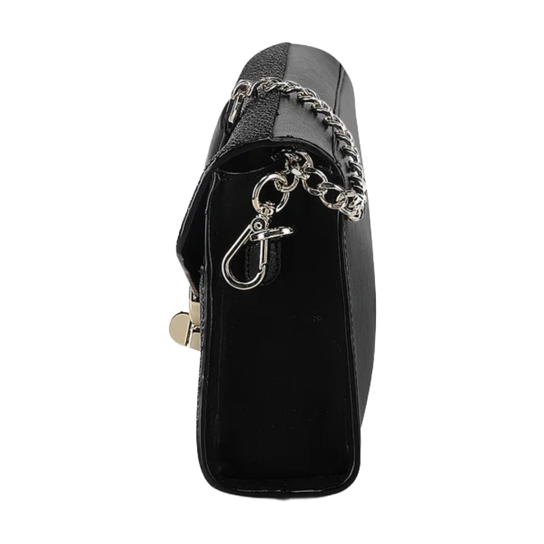 Cuadra Ladies Black Stingray Stitching Crossbody Bag DU821