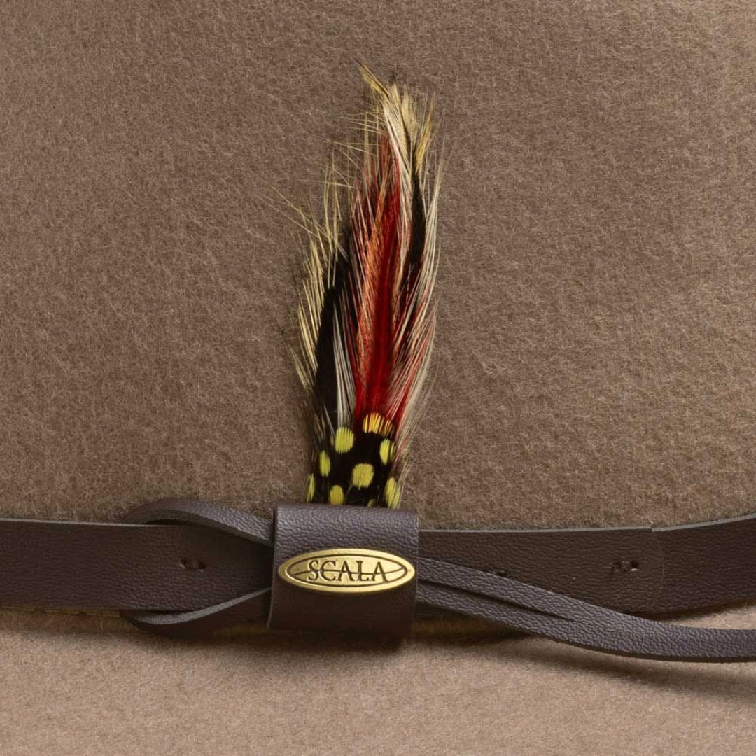 Scala Dakota Putty Crushable Wool Western Hat DF6-PUTTY
