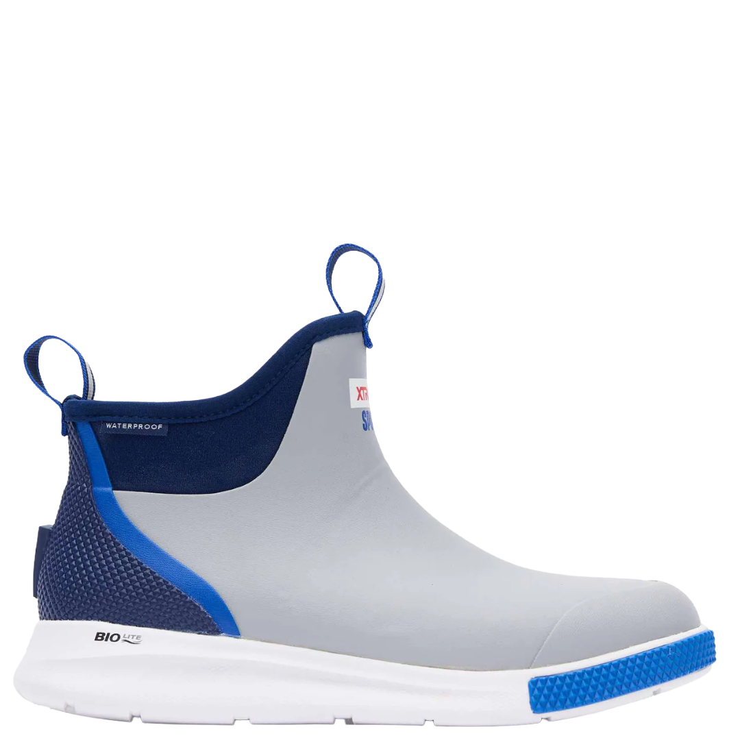 XTRATUF Men's Tailgate Grey 6" Ankle Deck Sport Boot ADSM4TP