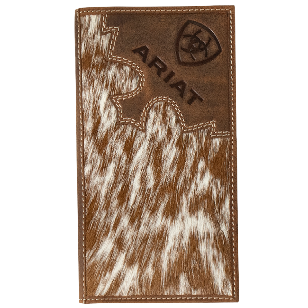 Ariat Men's Brindle Calf Hair Leather Rodeo Wallet A3562302