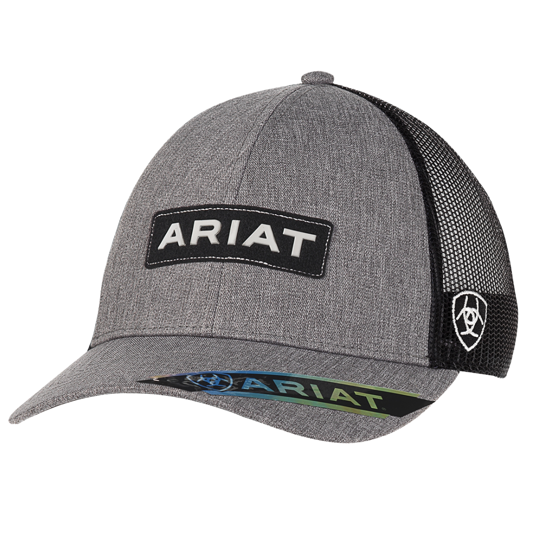 Ariat Youth Grey Rubber Patch 6-Panel Trucker Cap A300081006