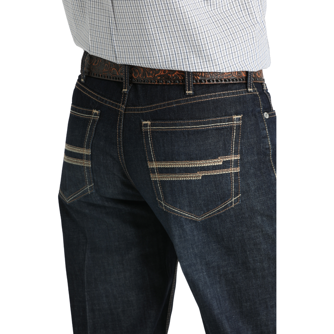 Cinch Men's White Label Dark Rinse Relaxed Fit Denim Jean MB92834057