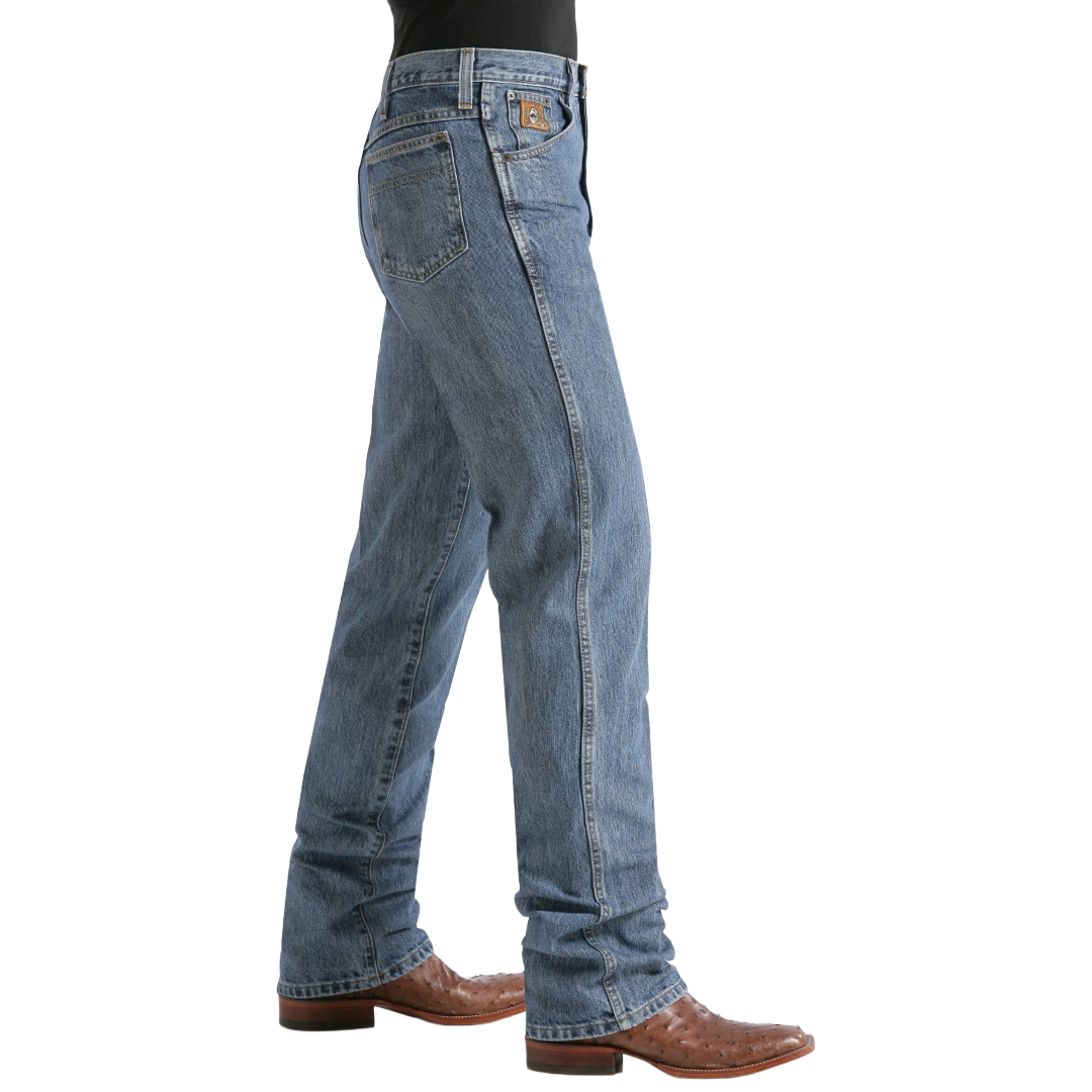 Cinch Men's Bronze Label Rigid Medium Stone Tapered Leg Denim Jean MB90532001