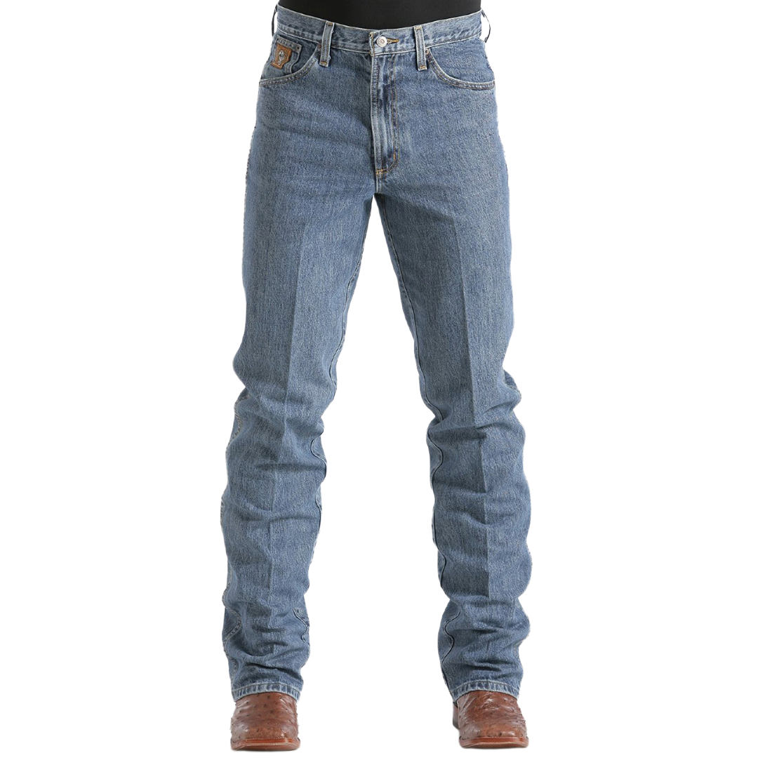 Cinch Men's Bronze Label Rigid Medium Stone Tapered Leg Denim Jean MB90532001