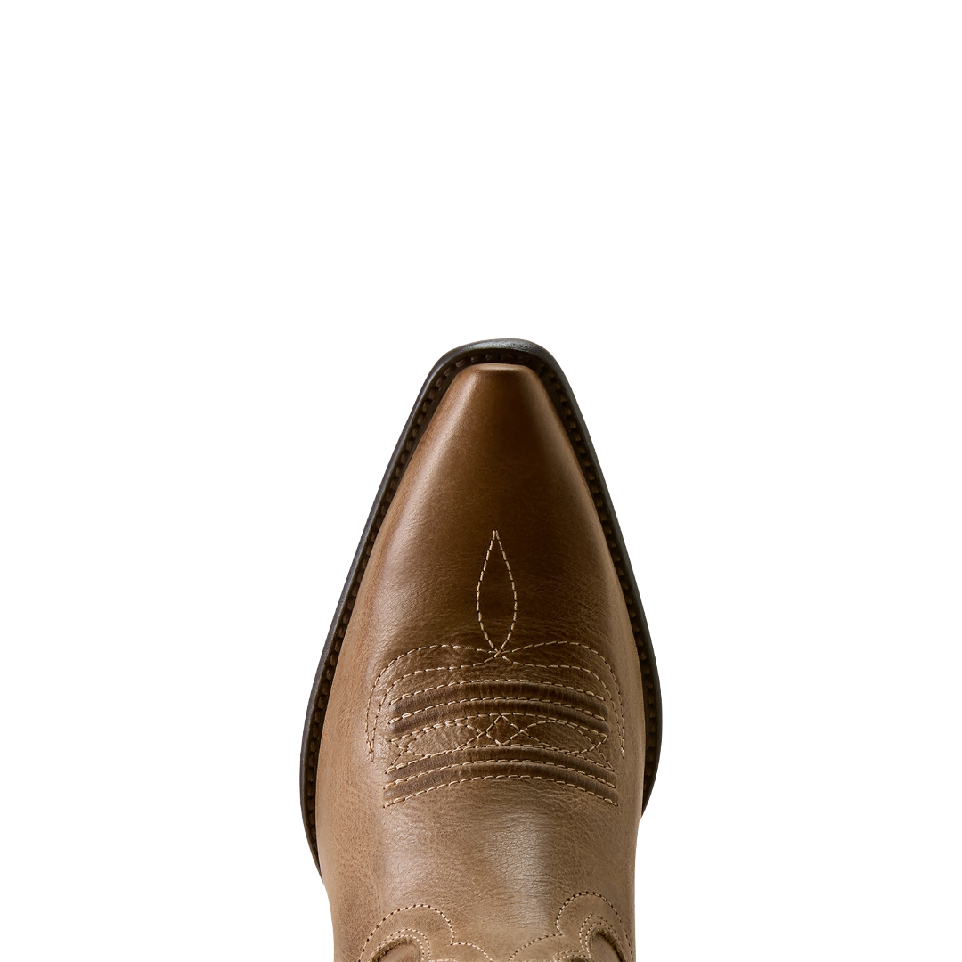Ariat Ladies Calera Waxed Taupe X Toe Western Boot 10080314