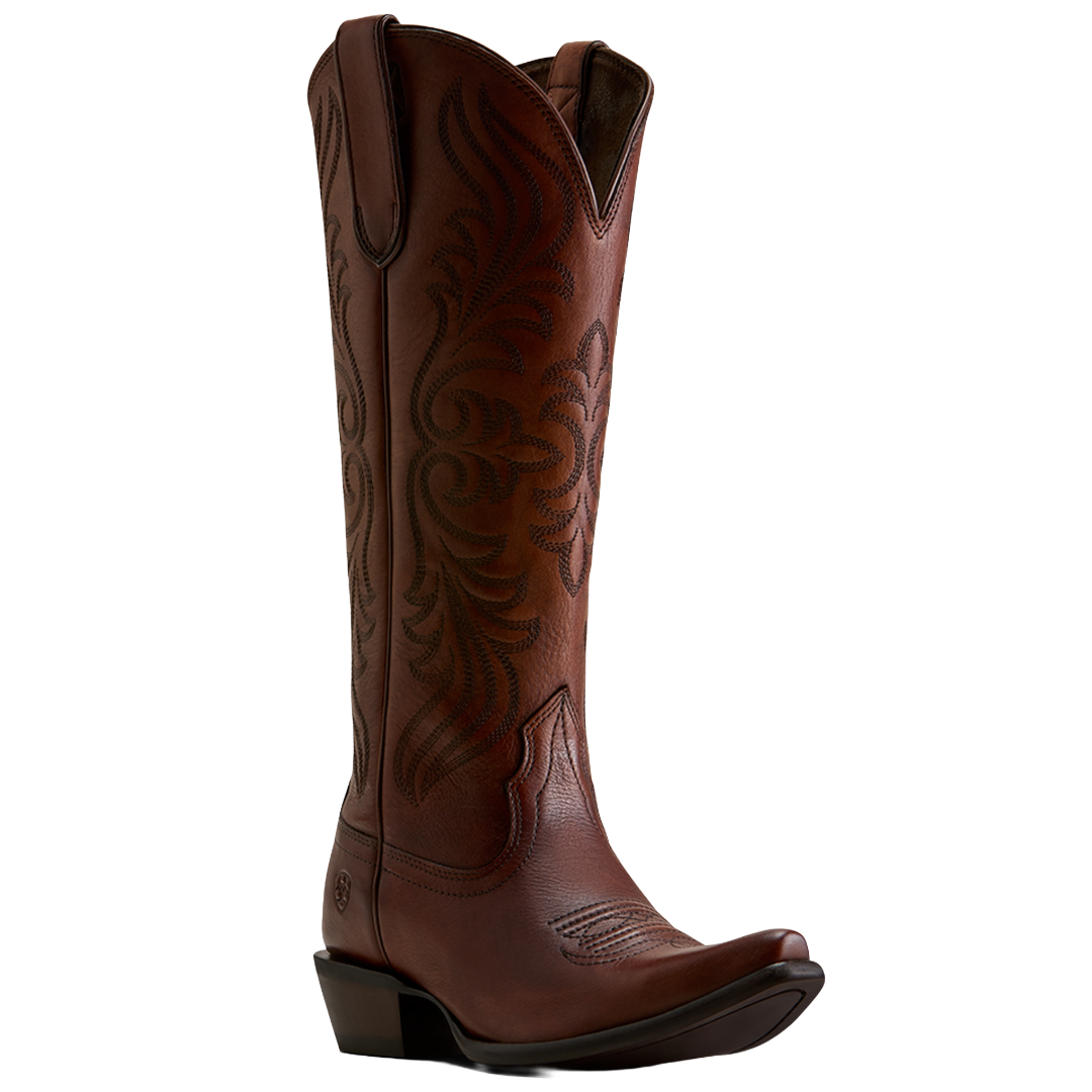 Ariat Ladies Calera Whiskey Leather X Toe Western Boot 10080315