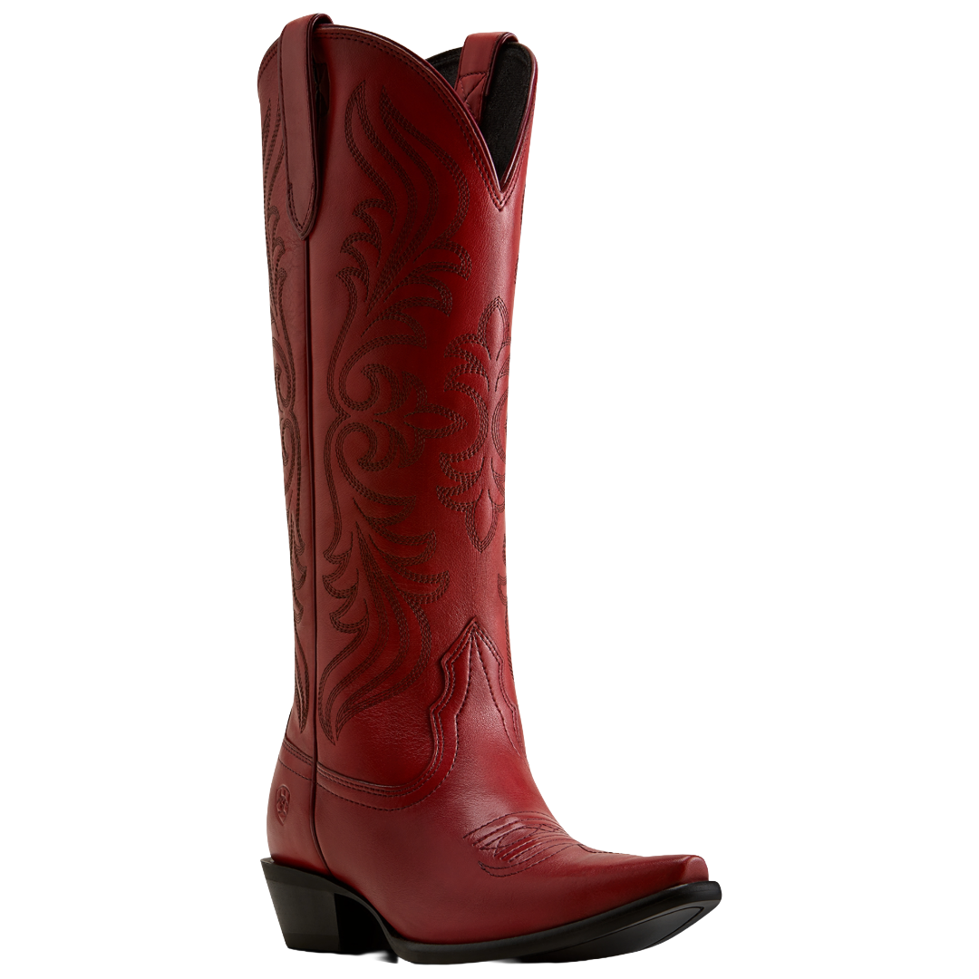 Ariat Ladies Calera Georgia Clay Leather X Toe Western Boot 10080316