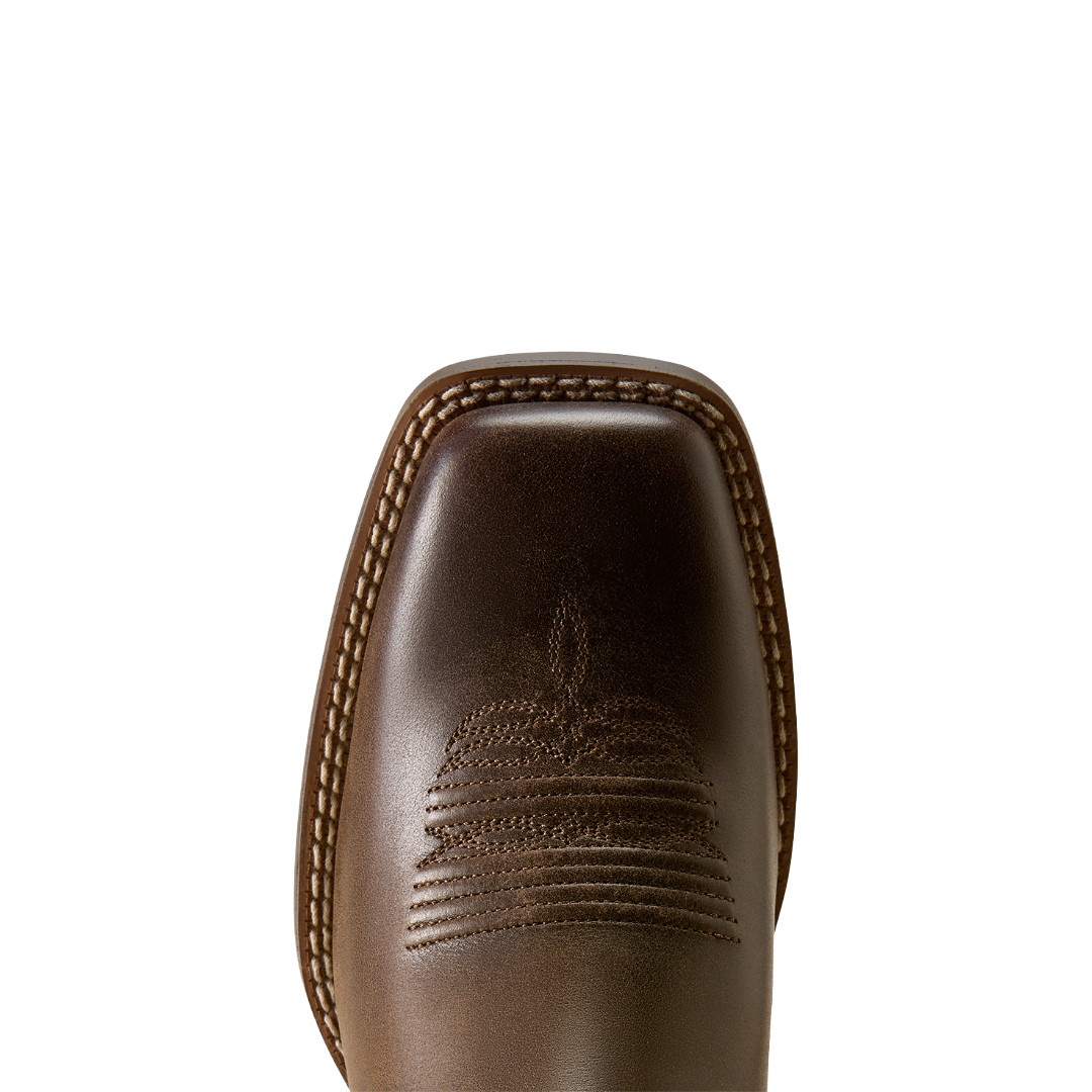Ariat Ladies Round Up Filly Dark Cacao Wide Square Toe Western Boot 10080408