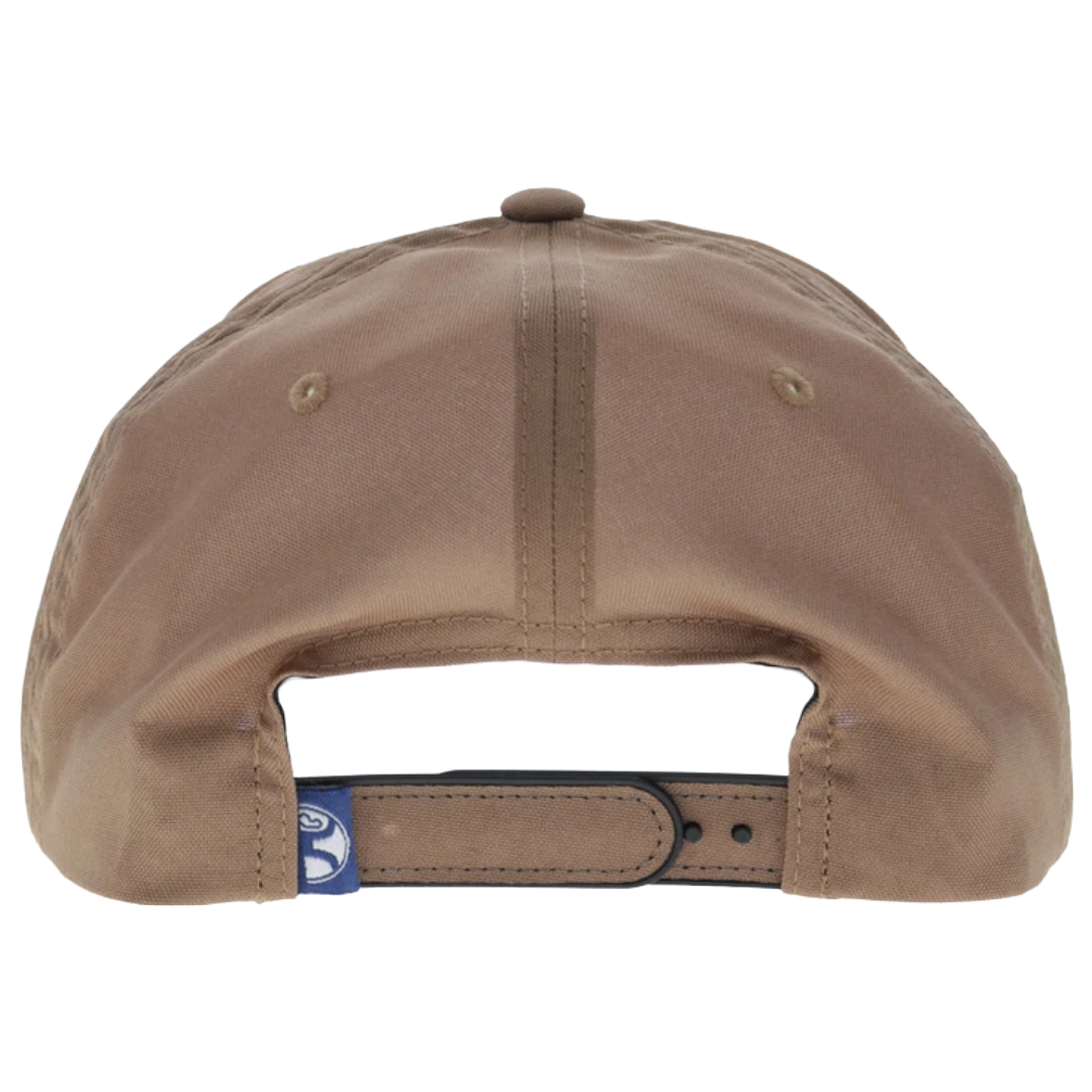 Hooey Wide Ride Tan & Navy 5-Panel Trucker Cap 2669T-TNNV