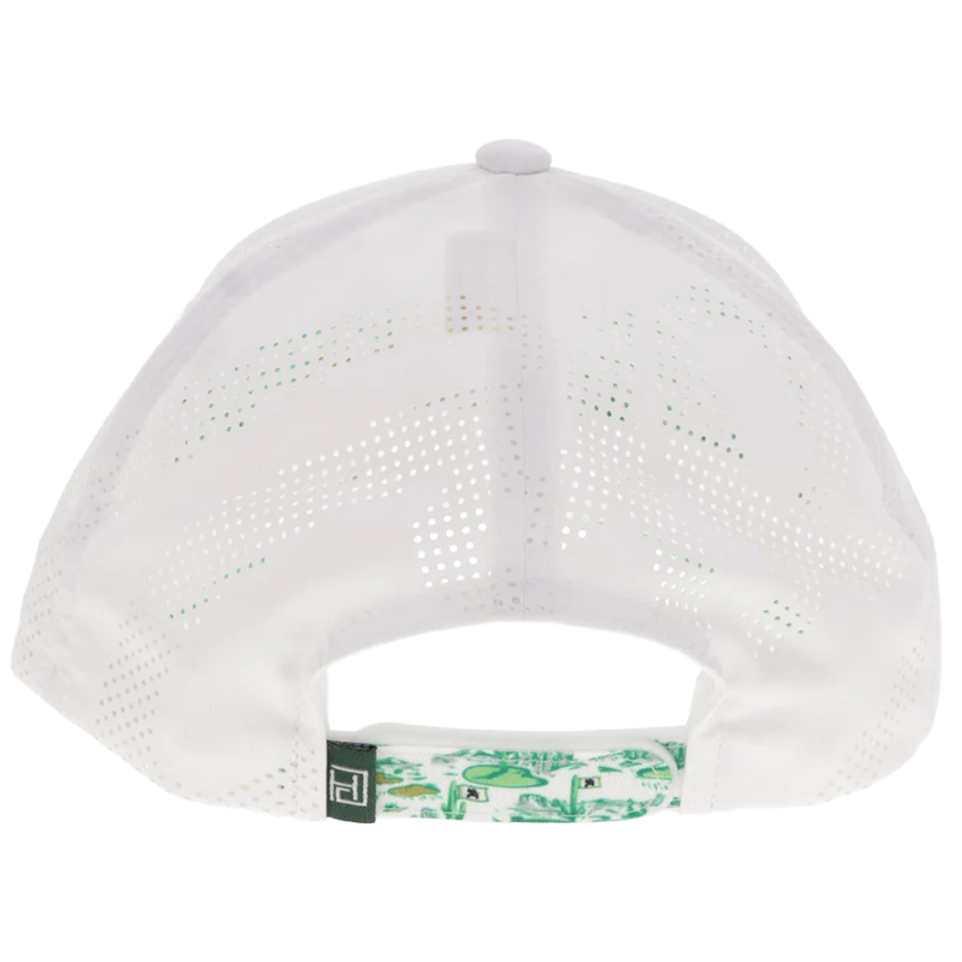 Hooey Divot White & Green 6-Panel Trucker Cap 2532T-WH