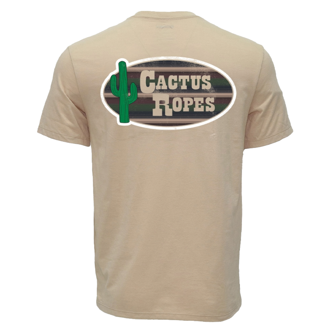 Hooey Men's Cactus Ropes Tan Logo Graphic T-Shirt HT2646TN