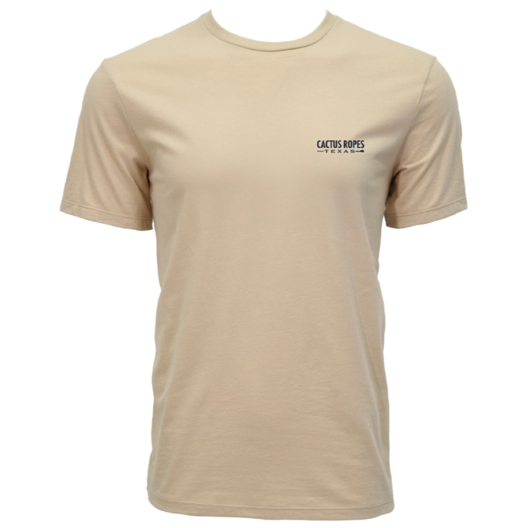 Hooey Men's Cactus Ropes Tan Logo Graphic T-Shirt HT2646TN