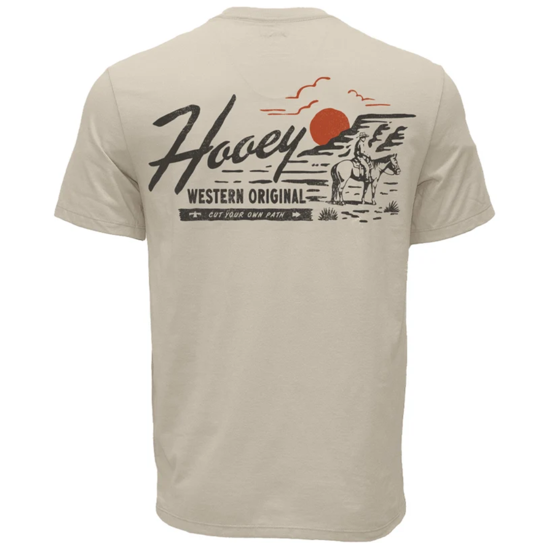 Hooey Men's Rural Roots Cream Logo Graphic T-Shirt HT2699CR