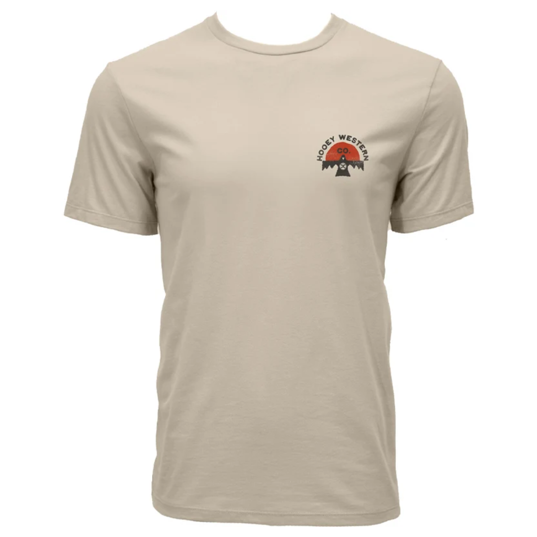 Hooey Men's Rural Roots Cream Logo Graphic T-Shirt HT2699CR