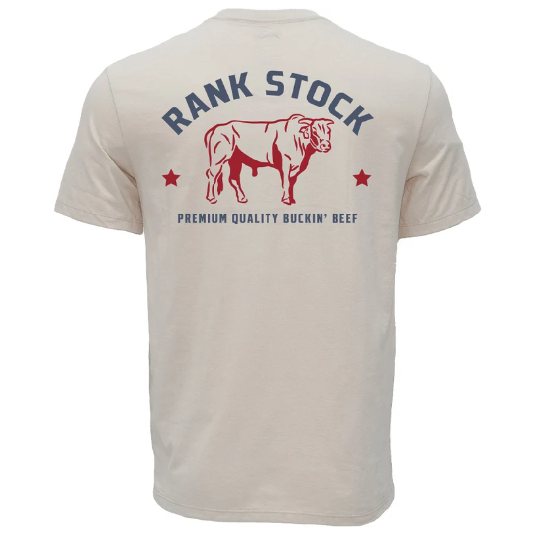 Hooey Men's Charbray Cream Logo Graphic T-Shirt HT2619CR