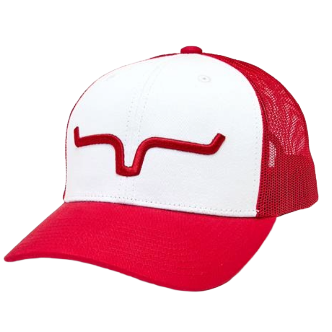 Kimes Ranch Weekly Trucker White & Red Cap UHA0000027-WE013