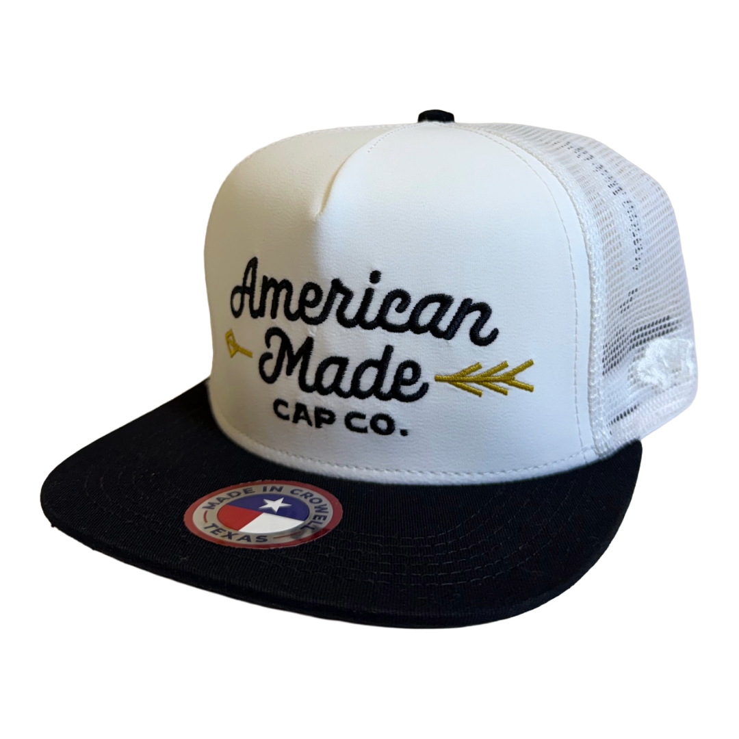 Hooey AMCC White 5 Panel Trucker Cap 9773T-WH