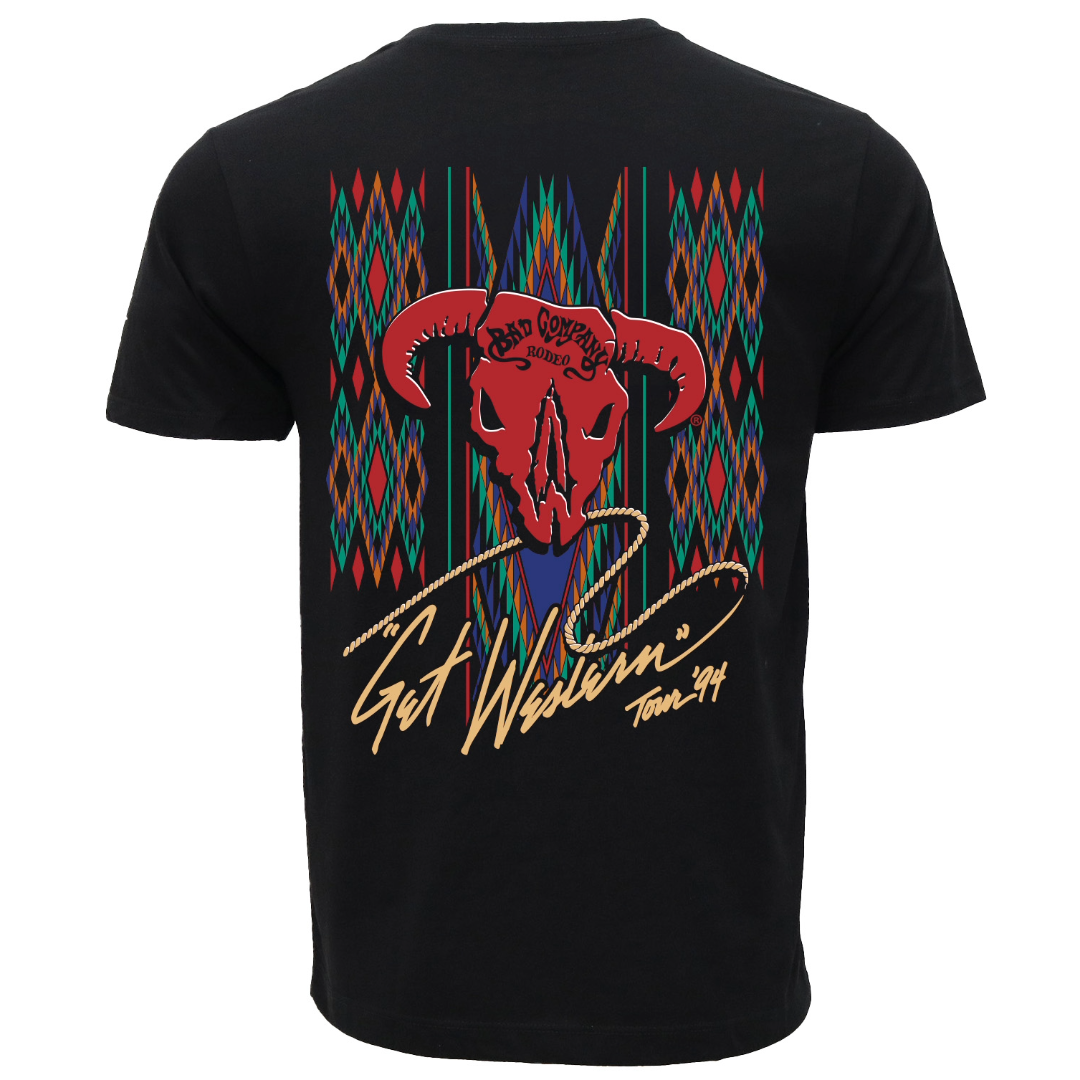 Hooey X Bad Company Men's Black Logo Graphic T-Shirt BCT2604BK